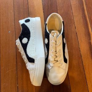 Soludos embroidered platform sneakers in yin yang